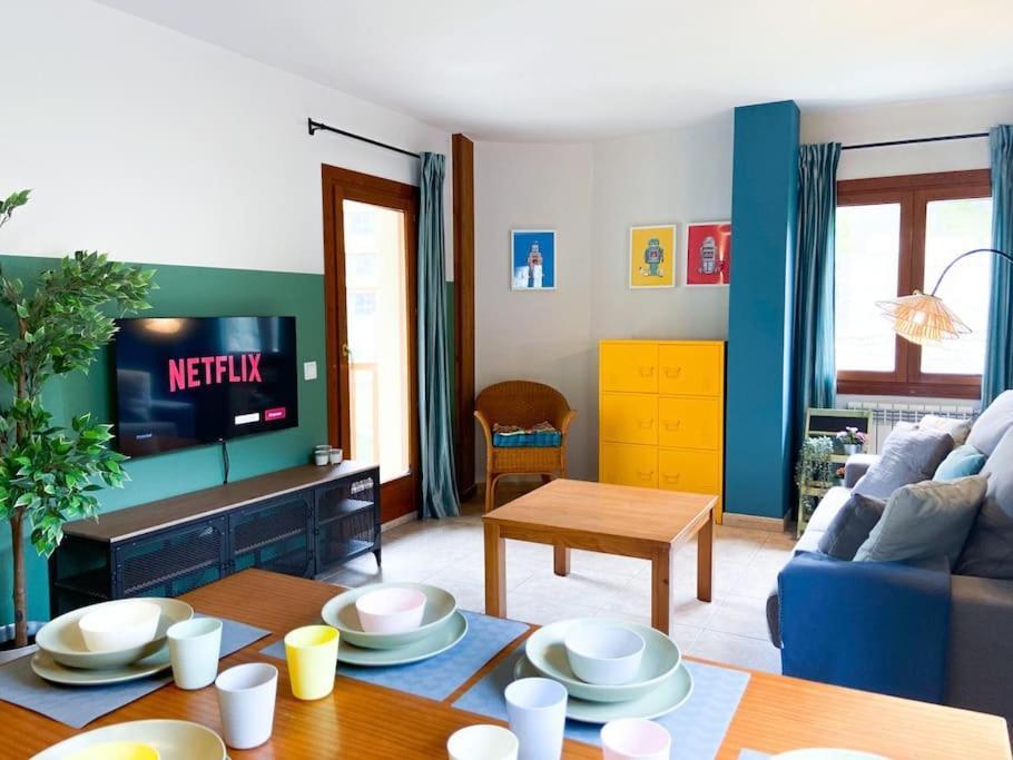 אנדורה לה ולה Unico Piso Colorido Y Divertido En Ransol - Increibles Vistas Al Rio Y Naturaleza - Ideal Familias L By Bonesvacances מראה חיצוני תמונה